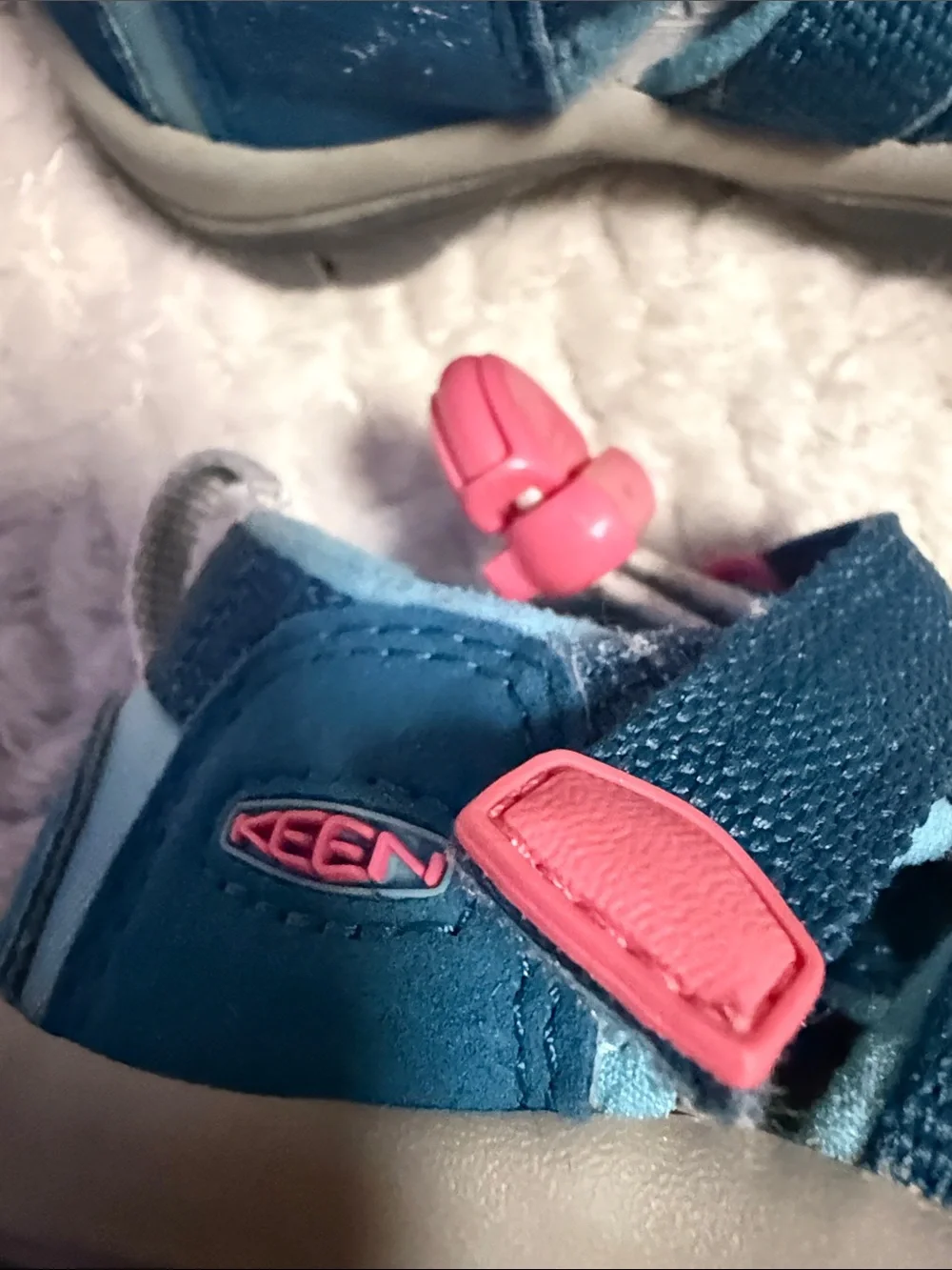 Keen Kids Teal and Pink Closed-Toe Water Sandals